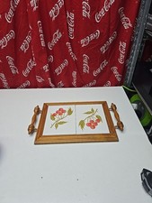Vintage Ceramic Tile Tray With