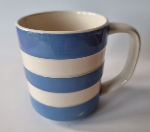 Vintage green mug blue - tg,