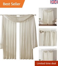 Ivory Faux Crushed-Silk