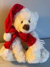 Vintage GUND White Santa Plush