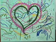 Abstract 8x10 Romantic Love