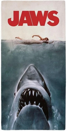 Jaws shark towel 70x140cm 100 - jaws,