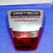 Pyronix Chrome Red Deltabell X External Burglar Alarm Bell Box LED Sounder Siren
