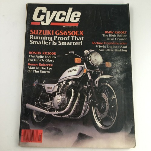 Cycle magazine march 1981 - magazine,