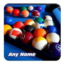 PERSONALISED Pool Table Print Ceramic Mug & Coaster Christmas Birthday Gift