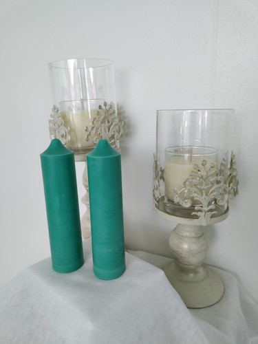 Scented teal green soy wax - green,