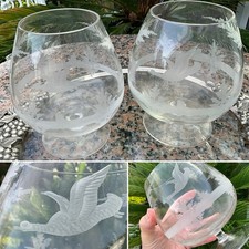 RARE PAIR XL 6” MOSER BRANDY