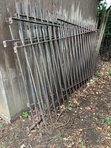 Iron railings with fittings - iron,