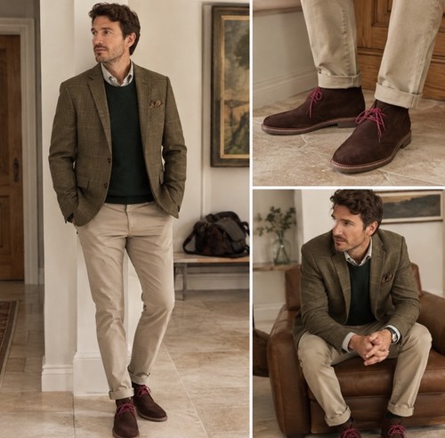 Loake sandown brown suede - brown,