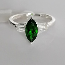 Russian Diopside & White Topaz