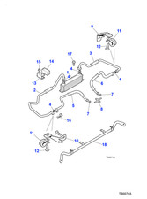 Jaguar Genuine Oil Cooler Hose