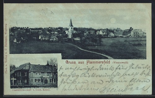 Moonlight postcard - moonlight,
