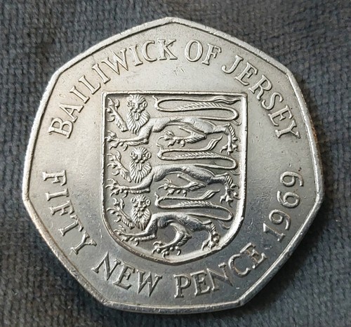1969 jersey 50p fifty pence - fifty,