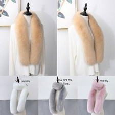 Ladies Faux Fox Fur Scarf Long