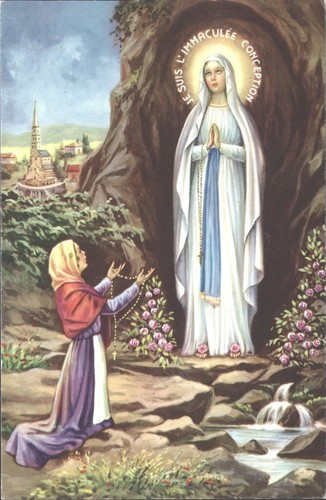 Madonna lourdes apparition - madonna, of