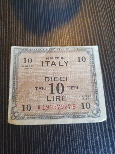 1943 italian lire - 10,