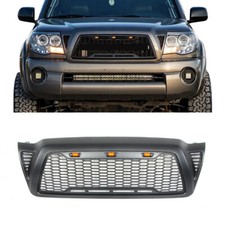LED Lights Front Bumper Air Grille Honeycomb Fit For Toyota Tacoma 2005-2011