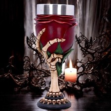 Gothic Rose Goblet Skeleton