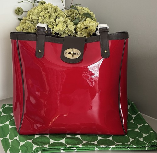 Boden red patent leather large - red,