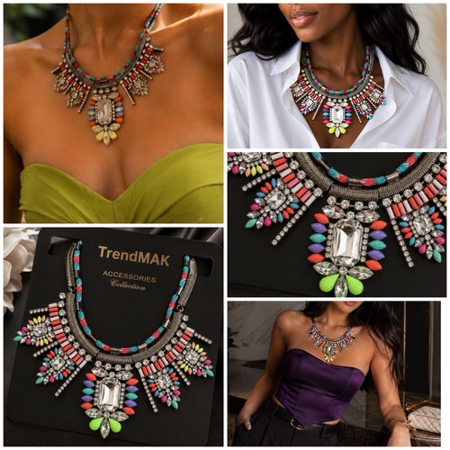 Colorful crystal statement - colorful,