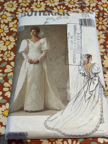 Butterick wedding dress with - butterick,