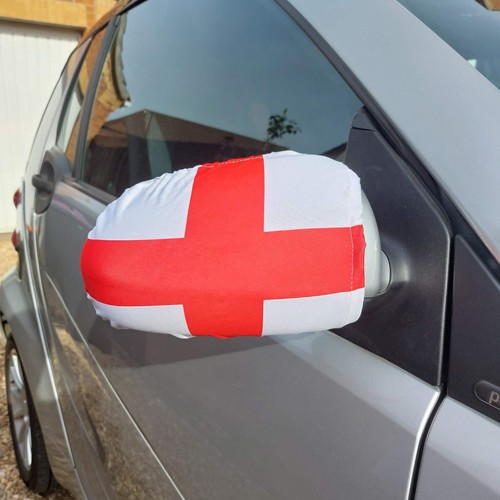 England flag car - wing, mirrors