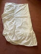 White Valance Sheet Single Bed 50% Cotton 50% Polyester 12inch Drop Frill