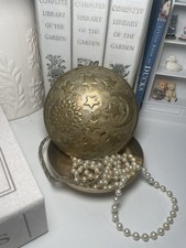 Vintage Brass Celestial Moon Star Sun Trinket & Jewellery Dish