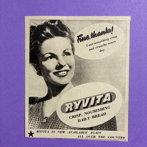 Ryvita advert 1946 original - ryvita,