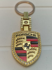 Porsche Crest Metal Keyring