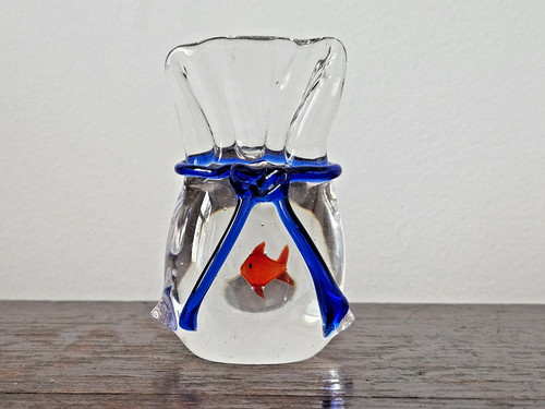 Murano style art glass fish - glass,