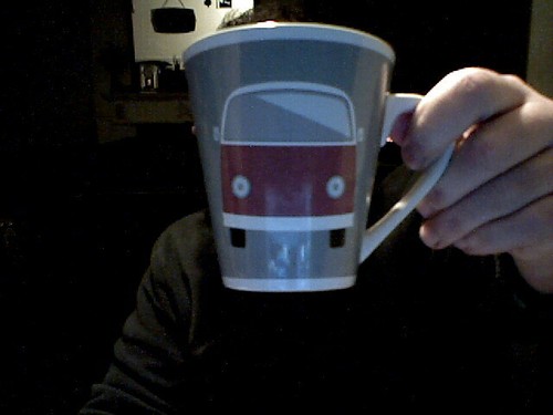 Campervan decorated mug - decorated,
