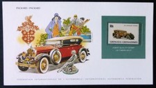 Autos of the World Stamp Sheet-Packard-with MNH Stamp from Grenada No M-133