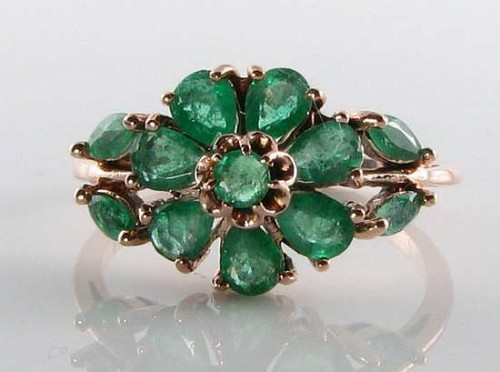 Class 9ct rose - 9k, emerald