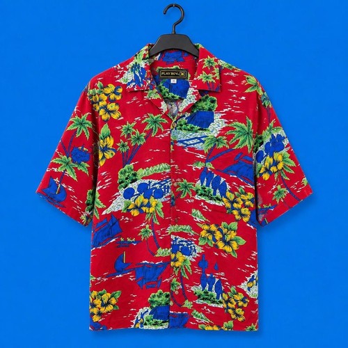 Vintage playboy hawaiian shirt - vintage,