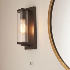 Dark Bronze Bathroom Wall