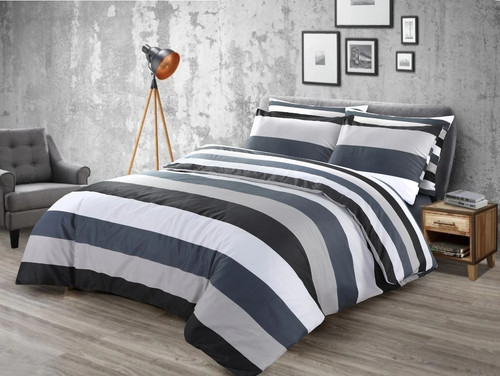 Stripe duvet cover bedding set - duvet,