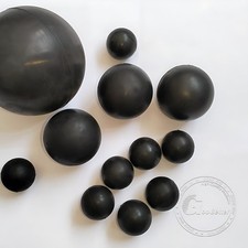 Black Round Solid Rubber Ball Bouncy Balls Training Ball Diameter 2mm - 75mm