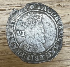 James 1605 sixpence liss - 1605,
