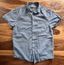 Men’s Short Sleeve Shirt - Cedarwood State - Blue - Size M
