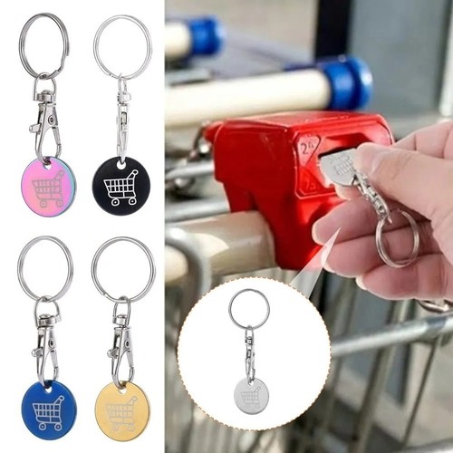 Trolley coin keyring removable - keyring,