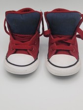 Converse Chuck Taylor All Star Toddler 8 Burgundy Navy High Top Sneakers