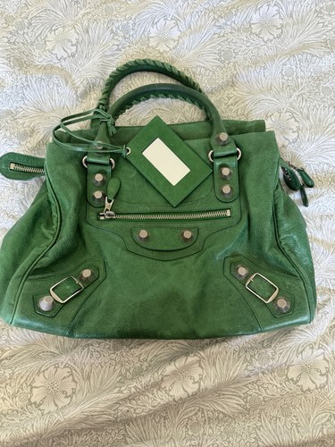 Balenciaga green city bag - balenciaga,