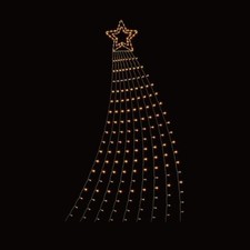 Premier 320 LED Christmas Multi-Action Shooting Star with Timer 3m - WARM WHITE