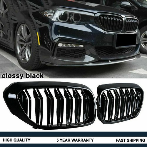Shiny black front kidney - shiny,