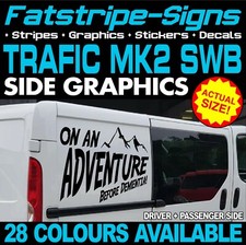 to fit RENAULT TRAFIC SWB MK2 ON AN ADVENTURE STICKERS GRAPHICS CAMPER VAN