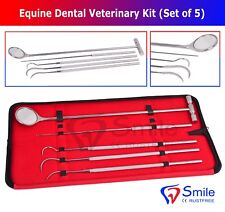 Smile England Equine Dental Mirror Scaler Probe Explorer Veterinary Kit / Set UK