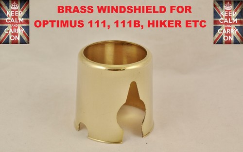Optimus stove brass windshield - brass,