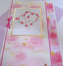 Golden Wedding Anniversary Greetings Card.....Anniversary Love Mum & Dad