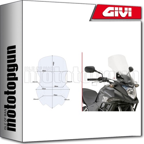 Transparent wind screen - transparent, givi